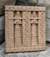 Load image into Gallery viewer, Assyrian Persian facade Ianna Temple King Kara-indas Uruk Persepolis relief sculpture ancient replica Sculpture www.Neo-Mfg.com 7" b3