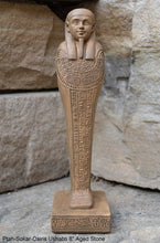 Load image into Gallery viewer, History Egyptian Ptah-Sokar-Osiris Ushabti statue hieroglyph Sculptural www.Neo-Mfg.com 8"