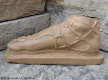 Load image into Gallery viewer, Roman Greek Foot of Hermes sculpture relief 14" www.Neo-Mfg.com