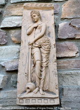 Load image into Gallery viewer, Roman Greek Carved nymph Fountain of Innocents Danaides of Argos Dress Figure Sculptural Wall frieze plaque relief www.Neo-Mfg.com 22"
