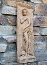 Load image into Gallery viewer, Roman Greek Carved nymph Fountain of Innocents Danaides of Argos Dress Figure Sculptural Wall frieze plaque relief www.Neo-Mfg.com 22"