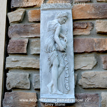 Load image into Gallery viewer, Roman Greek Carved nymph Fountain of Innocents Danaides of Argos Bowl Figure Sculptural Wall frieze plaque relief www.Neo-Mfg.com 22"