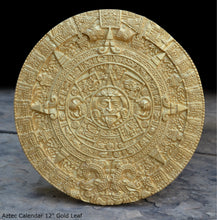 Load image into Gallery viewer, History MAYAN AZTEC CALENDAR Sculptural wall relief plaque 12" www.Neo-Mfg.com c5
