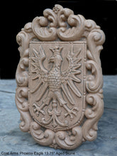Load image into Gallery viewer, Coat Arms Griffin Crown Eagle wall sculpture plaque www.NEO-MFG.com 13.75&quot;
