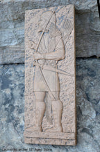 Load image into Gallery viewer, Assyrian Lachishitic archer Soldier Persian Persepolis Relief art Wall Sculpture 12" www.Neo-Mfg.com e14
