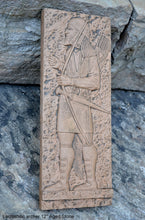 Load image into Gallery viewer, Assyrian Lachishitic archer Soldier Persian Persepolis Relief art Wall Sculpture 12" www.Neo-Mfg.com e14