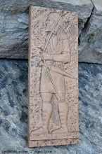 Load image into Gallery viewer, Assyrian Lachishitic archer Soldier Persian Persepolis Relief art Wall Sculpture 12" www.Neo-Mfg.com e14
