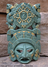 Load image into Gallery viewer, History Aztec Maya Artifact mask Sun Stone & Serpents Sculpture Statue 10" Tall www.Neo-Mfg.com