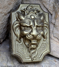 Load image into Gallery viewer, Gargoyle gryphon bust Sculpture wall plaque www.Neo-Mfg.com 3.5" home decor