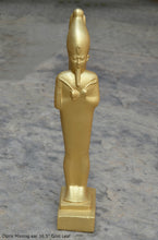 Load image into Gallery viewer, History Egyptian Osiris no ear statue Sculpture museum reproduction art 16.5" www.Neo-Mfg.com home decor relief