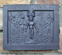 Load image into Gallery viewer, History Egyptian Metternich Stele Magic Stela Sculptural wall relief www.Neo-Mfg.com 8.25" g11