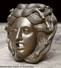Load image into Gallery viewer, Medusa Mask Greece museum sculpture Artifact bust plaque www.Neo-Mfg.com 12"