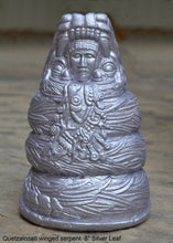 Load image into Gallery viewer, Aztec Mayan Quetzalcoatl winged serpent statue sculpture Artifact Carved Sculpture Statue 8" www.Neo-Mfg.com Museum reproduction