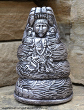 Load image into Gallery viewer, Aztec Mayan Quetzalcoatl winged serpent statue sculpture Artifact Carved Sculpture Statue 8" www.Neo-Mfg.com Museum reproduction