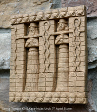 Load image into Gallery viewer, Assyrian Persian facade Ianna Temple King Kara-indas Uruk Persepolis relief sculpture ancient replica Sculpture www.Neo-Mfg.com 7" b3