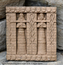 Load image into Gallery viewer, Assyrian Persian facade Ianna Temple King Kara-indas Uruk Persepolis relief sculpture ancient replica Sculpture www.Neo-Mfg.com 7" b3