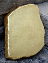 Load image into Gallery viewer, History Egyptian Rosetta Stone Sculpture Statue 12" Tall www.Neo-Mfg.com home decor Museum reproduction