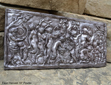 Load image into Gallery viewer, Faun Harvest Pan goddess dancing feast of Bacchus Dionysus-Bacchanalia wall Sculpture www.Neo-Mfg.com 18" alter satyr wica
