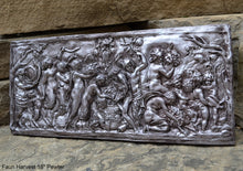 Load image into Gallery viewer, Faun Harvest Pan goddess dancing feast of Bacchus Dionysus-Bacchanalia wall Sculpture www.Neo-Mfg.com 18" alter satyr wica