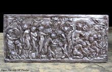 Load image into Gallery viewer, Faun Harvest Pan goddess dancing feast of Bacchus Dionysus-Bacchanalia wall Sculpture www.Neo-Mfg.com 18" alter satyr wica