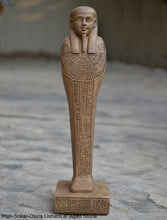 Load image into Gallery viewer, History Egyptian Ptah-Sokar-Osiris Ushabti statue hieroglyph Sculptural www.Neo-Mfg.com 8"