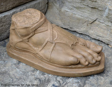 Load image into Gallery viewer, Roman Greek Foot of Hermes sculpture relief 14" www.Neo-Mfg.com