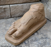 Load image into Gallery viewer, Roman Greek Foot of Hermes sculpture relief 14" www.Neo-Mfg.com