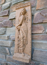 Load image into Gallery viewer, Roman Greek Carved nymph Fountain of Innocents Danaides of Argos Water Figure Sculptural Wall frieze plaque relief www.Neo-Mfg.com 22" #1