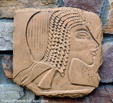 Load image into Gallery viewer, History Egyptian Portrait of Nefertiti sculpture plaque relief 9.5" www.Neo-Mfg.com Museum Replica m2
