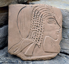 Load image into Gallery viewer, History Egyptian Portrait of Nefertiti sculpture plaque relief 9.5" www.Neo-Mfg.com Museum Replica m2