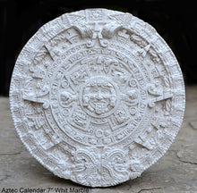 Load image into Gallery viewer, History MAYAN AZTEC CALENDAR Sculptural wall relief plaque 7" www.Neo-Mfg.com b9