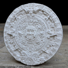 Load image into Gallery viewer, History MAYAN AZTEC CALENDAR Sculptural wall relief plaque 7" www.Neo-Mfg.com b9