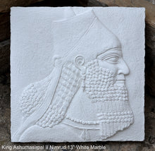Load image into Gallery viewer, King Ashurnasirpal II Nimrud bust cameo Fragment Sculptural wall relief plaque www.Neo-Mfg.com 13"