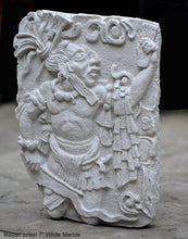 Load image into Gallery viewer, Aztec Maya Mesoamerica Priest plaque wall Sculpture relief www.Neo-Mfg.com 7" k24