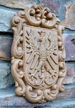 Load image into Gallery viewer, Coat Arms Griffin Crown Eagle wall sculpture plaque www.NEO-MFG.com 13.75"