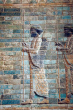 Load image into Gallery viewer, Assyrian Guard of the Kings Persian Persepolis guard king Susa Soldiers darius relief art Wall Sculpture 12" www.Neo-Mfg.com e17