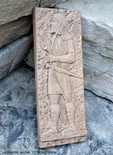 Load image into Gallery viewer, Assyrian Lachishitic archer Soldier Persian Persepolis Relief art Wall Sculpture 12" www.Neo-Mfg.com e14