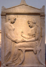Load image into Gallery viewer, Roman Greek Grave Stele of Hegeso Sculptural wall relief plaque www.Neo-Mfg.com 9 5/8" home decor d20