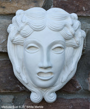 Load image into Gallery viewer, Roman Greek Medusa bust Sculptural wall relief plaque www.Neo-Mfg.com 8.25"