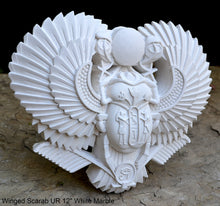 Load image into Gallery viewer, History Egyptian Scarab Ur Pediment hieroglyph Sculptural wall relief www.Neo-Mfg.com 12"