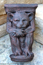 Load image into Gallery viewer, Gargoyle Irving NYC wall Shelf corbel Grotesque goblin sculpture www.NEO-MFG.com 14" Medieval