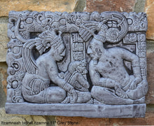 Load image into Gallery viewer, Aztec Mayan Itzamnaah Ixchel Itzamná sculpture Artifact Carved Sculpture Statue 11" www.Neo-Mfg.com wall plaque relief m6