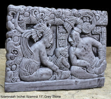 Load image into Gallery viewer, Aztec Mayan Itzamnaah Ixchel Itzamná sculpture Artifact Carved Sculpture Statue 11" www.Neo-Mfg.com wall plaque relief m6