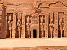 Load image into Gallery viewer, History Egyptian Abu Simbel Ramesses II Nefertari Temple Artifact Sculpture Statue 8" www.Neo-Mfg.com wall or table