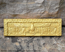 Load image into Gallery viewer, Egyptian Nekhbet symbol of power of upper Egypt Frieze fragment Sculpture reproduction art 9.5" www.Neo-Mfg.com home decor