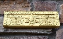 Load image into Gallery viewer, Egyptian Nekhbet symbol of power of upper Egypt Frieze fragment Sculpture reproduction art 9.5" www.Neo-Mfg.com home decor