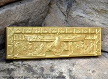 Load image into Gallery viewer, Egyptian Nekhbet symbol of power of upper Egypt Frieze fragment Sculpture reproduction art 9.5" www.Neo-Mfg.com home decor