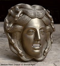 Load image into Gallery viewer, Medusa Mask Greece museum sculpture Artifact bust plaque www.Neo-Mfg.com 12"