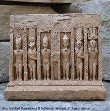 Load image into Gallery viewer, History Egyptian Abu Simbel Ramesses II Nefertari Temple Artifact Sculpture Statue 8" www.Neo-Mfg.com wall or table