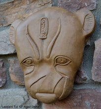 Load image into Gallery viewer, History Egyptian Leopard Tut tomb 12" sculpture wall plaque statue www.Neo-Mfg.com Museum reproduction sekhmet p15